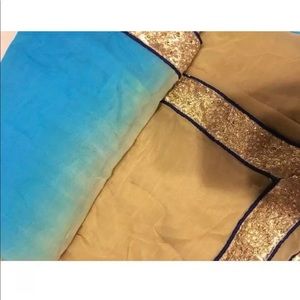 Indian Georgette Saree with blouse & petticoat